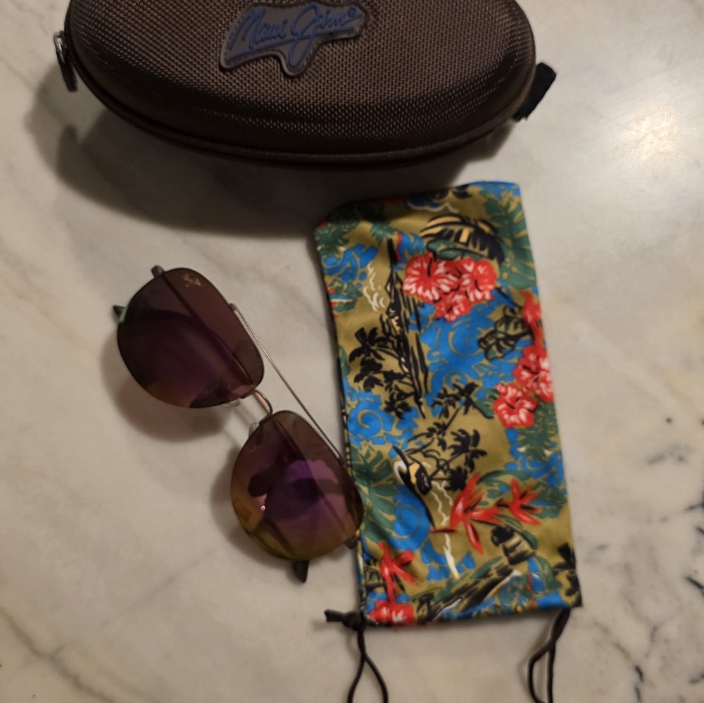 Maui Jim Titanium Cinder Cone Men's Glasses